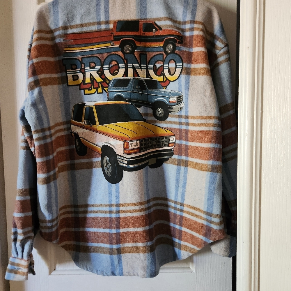 Womens Ford Bronco Flamnel Sz Med